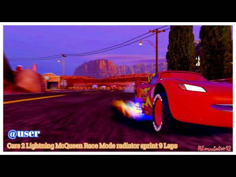 Cars 2 The Video Game | Lightning McQueen - Race Mode | Radiator Sprint 9 Laps