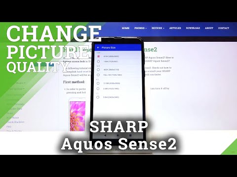 How to Change Image Quality on SHARP Aquos Sense2 – Adjust Photo Resolution