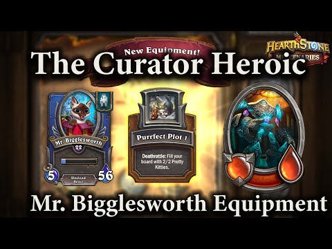 The Curator Heroic : Mr. Bigglesworth Equipment : Hearthstone Mercenaries