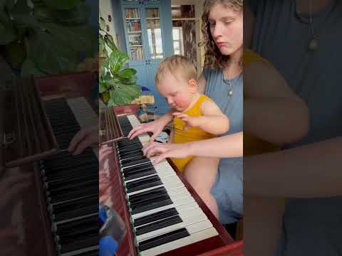 Gavriil is listening to his sister Ksenia playing piano