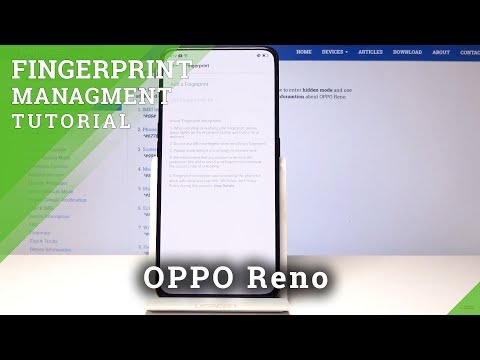 How to Add Fingerprint in OPPO Reno - Set Up OPPO Screen Lock