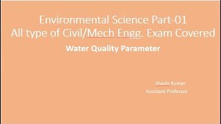 Environmental Science (Water Quality Parameter)