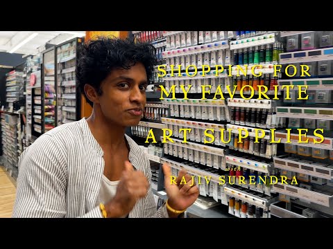 Shopping for My Favorite Art Supplies! With Rajiv Surendra