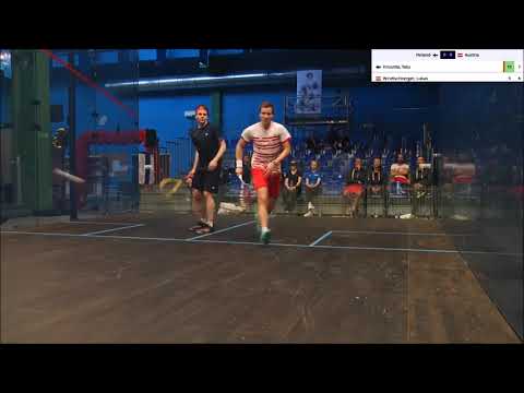 European Squash Team Championships 2018 Highlights Lukas Windischberger
