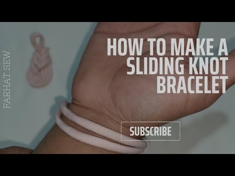 Make the Sliding Knot Friendship Paracord Bracelet | cute #youtubeshorts