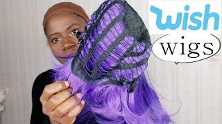 TRYING ON CHEAP WIGS FROM WISH COM!! | HALLOWEEN Edition