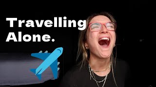 Travelling to a different country ALONE! | A Chaotic Vlog
