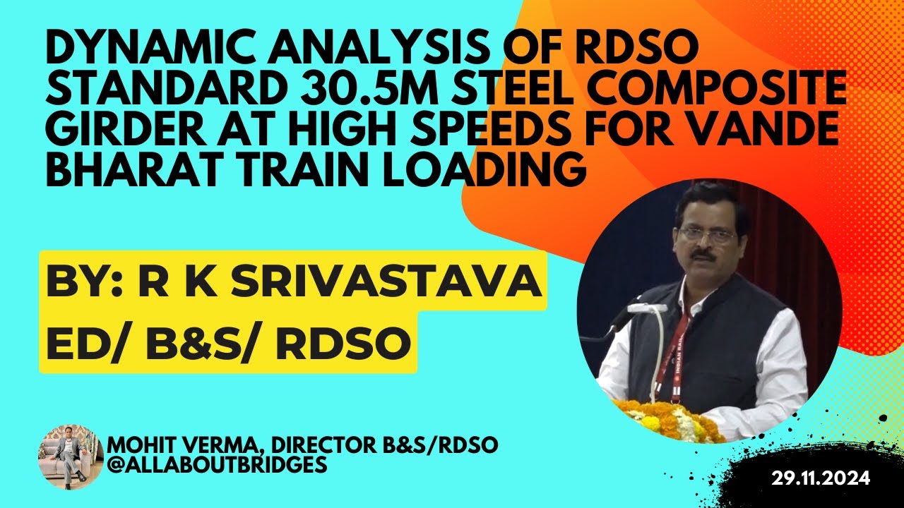 Dynamic Analysis of RDSO standard 30.5m steel composite girder at high speeds
