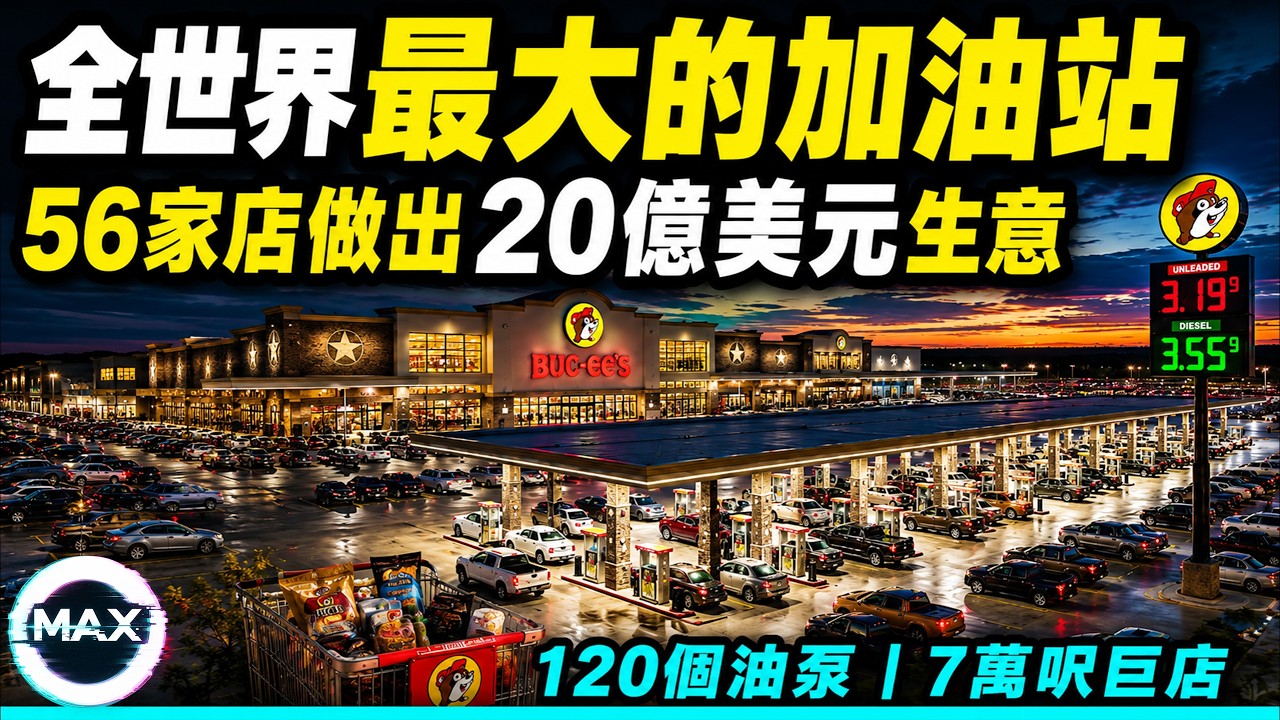 全球最大加油站如何變成零售帝國？56家店做出20億美元生意，120個油泵、7萬呎巨店，真正賺錢的不是汽油！｜Max解構世界