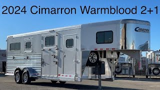 A preview image of the linked video showcasing 2024 Cimarron Norstar Warmblood 2 + 1