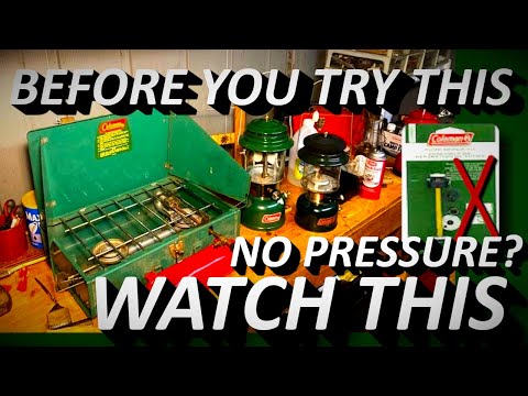 Coleman No Pressure? - Try The Check Valve