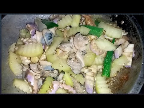 P2 Ginisang Tulya at Bamboo shell with vegetables sa haponan