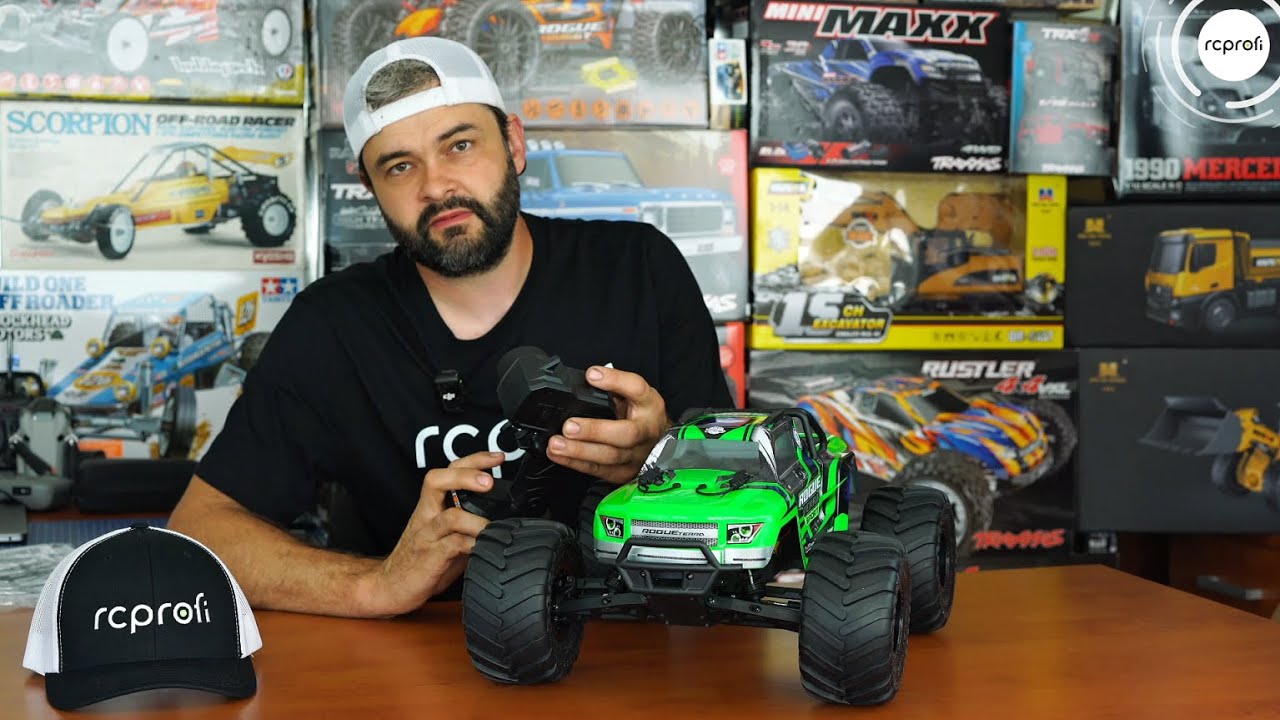 RC auto ROGUE TERRA SPORT RTR Brushless Monster Truck 4WD, zelená