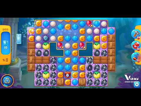Fishdom. 8415 level no boosters and diamonds. 14 moves