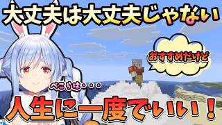 【Minecraftアプデ】ホロに入ってちょっとしたときは・・・【兎田ぺこら.ホロライブ】