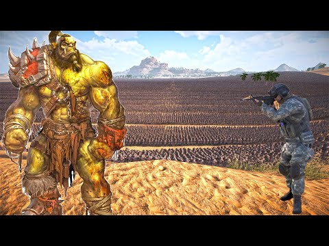 Humanity's Battle Against ORC Monsters ARMY - Epic Battle Simulator 2 - UEBS 2