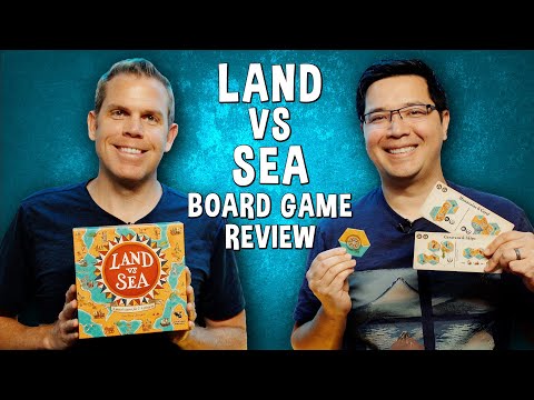 Review of Land Vs Sea - Map Making, Tile-Placement Board Game