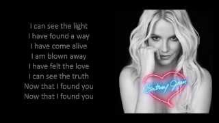 Britney Spears - Now That I Found You (Lyrics)
