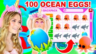 OPENING 100 OCEAN EGGS TO GET LEGENDARY PETS IN AD