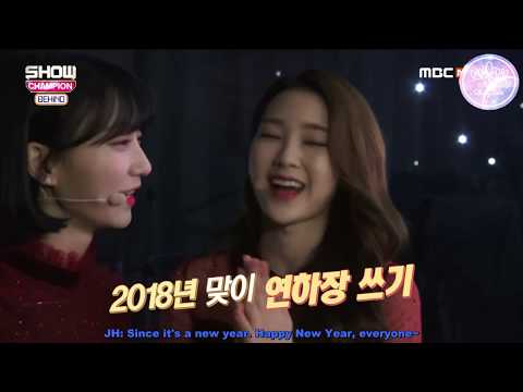 [ENG SUB] 180123 Show Champion Behind - Oh My Girl cut