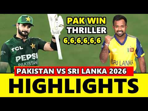 Pakistan vs Sri Lanka T20 Match Full Highlights 2026 | Pak vs SL Highlights 2026
