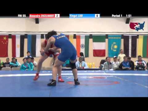 55 KG RR3 - Alexandra Engelhardt (GER) vs Yingzi Luo (CHN)