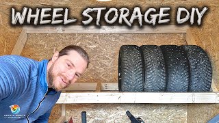 How to Build DIY Tire Rack | Living in Norway | Vlog #33