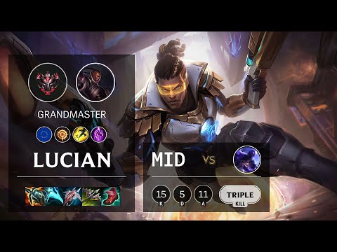 Lucian Mid vs Ryze - EUW Grandmaster Patch 11.7