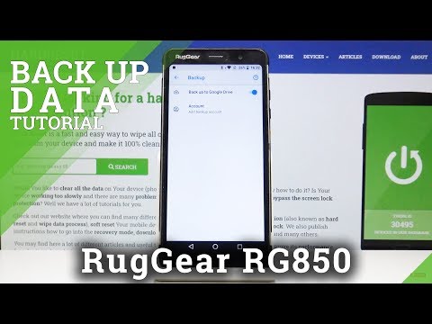 How to Create Google Backup in RUGGEAR RG850 – Save Data / Files
