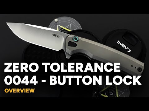 Zero Tolerance ZT 0044 - Button Lock - Titanium Flipper