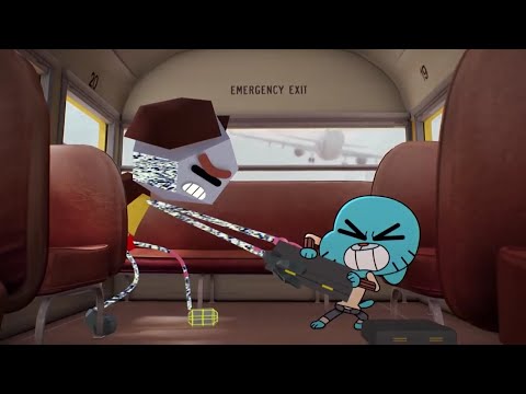 Gumball and Rob fight scenes for over 6 minutes