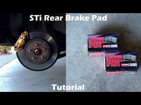 Tutorial: Change Rear Brake Pads on 2006 Subaru WRX STi