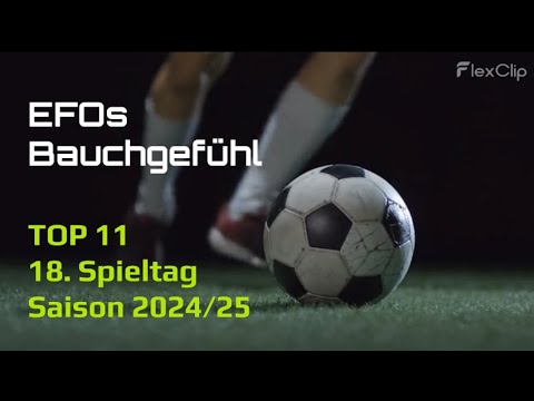 Taktikbesprechung TOP 11 # 18. Spieltag Saison 2024/25 # Mission 1. Ligaaufstieg beginnt