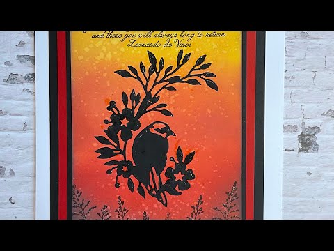 Blending A Songbird Card by Jo Rice #Distress Oxide inks