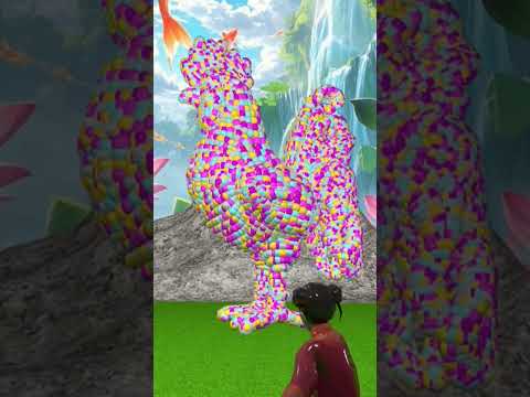 Playing football to unlock the #0103 bubble colourful Statue Unblock 🤯 #3D #shorts #vfxhd #shorts