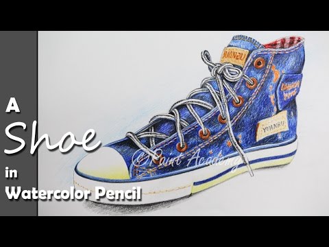 Mountains and Pine Tress Watercolor Pencil Landscape Drawing | steps to follow