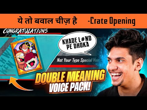 BGMI’s MOST DOUBLE MEANING 🤣 Meme Voice Pack 😱 | 50,000 UC Crate Opening | @NOTYOURTYPE Voice pack