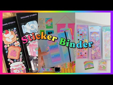 The BEST 2 Ring Binder for Stickers - the PERFECT Way to Organize Your Deco Stickers! 🌈📔