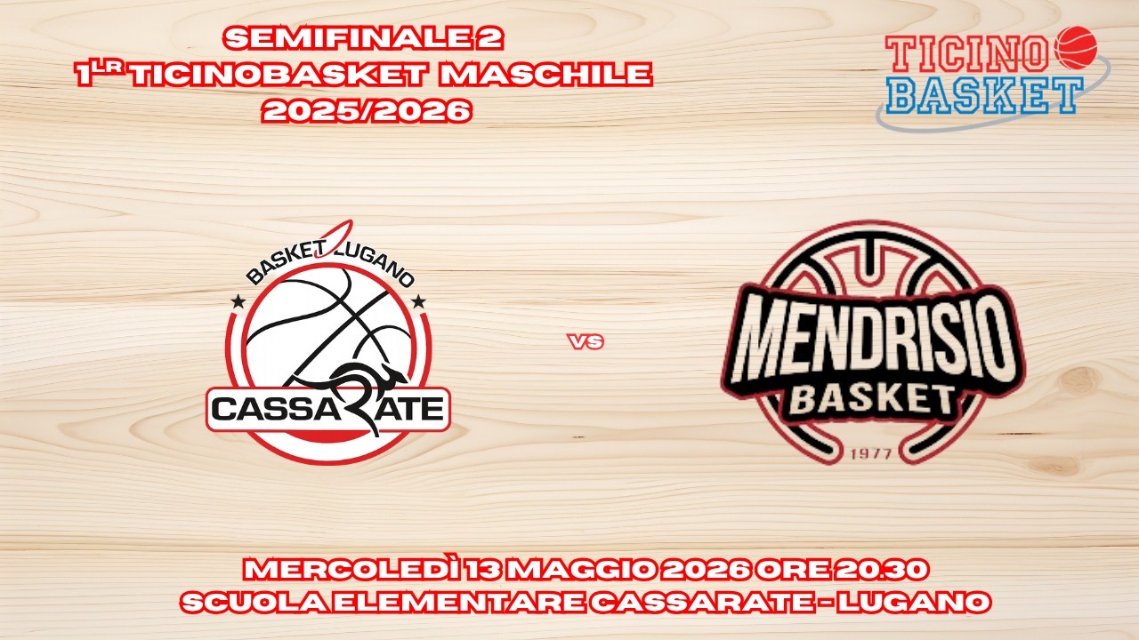 Cassarate Basket vs Mendrisio Basket