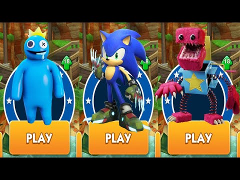 Sonic Dash - Boscage Maze Sonic vs Subway Boxy Boo vs Subway Rainbow Friends Blue Runner Gameplay