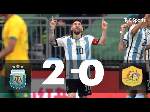 Video: Argentina superó 2-0 a Australia en el primer amistoso de la gira por Asia