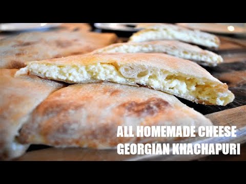 Authentic Georgian Khachapuri with Fresh Homemade Cheese