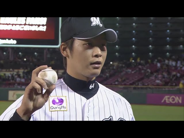 マリーンズ・二木投手ヒーローインタビュー 2018/8/17 E-M