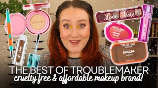 THE BEST OF TROUBLEMAKER MAKEUP! *New* Cruelty Free & Affordable Superdrug Makeup Brand Review