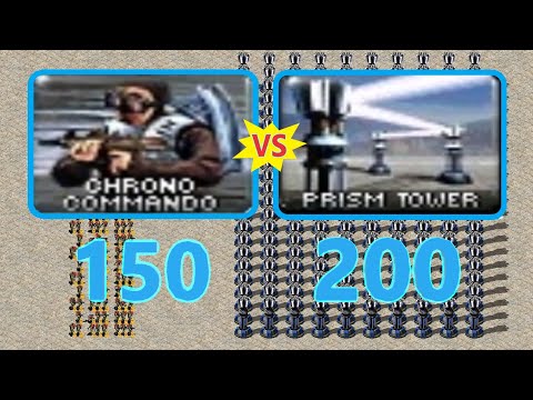 Chrono Commando vs Prism Tower - Same Cost - Red Alert 2