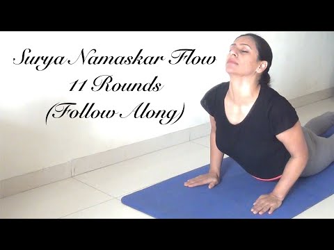 Yoga | Surya Namaskar Daily Routine | 11 Rounds (Follow Along)