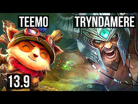 TEEMO vs TRYNDAMERE (TOP) | 1.1M mastery, 6/2/7, 400+ games | KR Master | 13.9