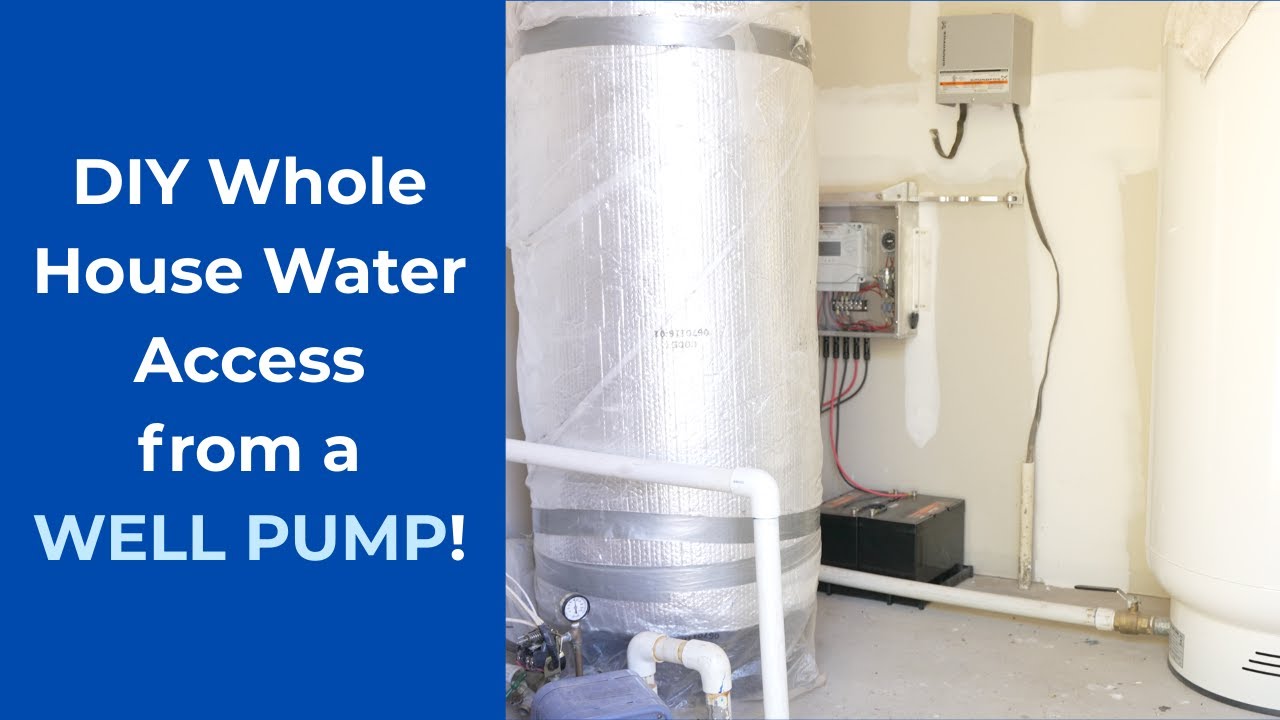 Connect a Hand Well Pump to House Plumbing - DIY Whole House Water Backup
