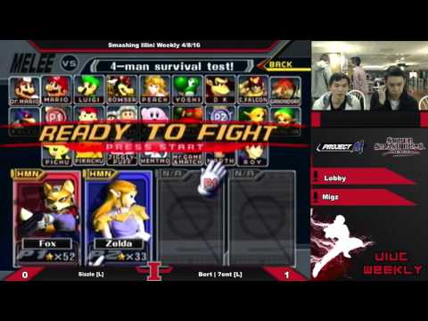 [Smashing Illini Weekly] Sizzle (Marth) vs. BERT | 7ent (Sheik) Melee Grand Finals