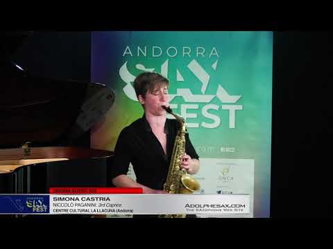 Andorra SaxFest 2019 1st Round   Simona Castria   3rd Caprice by Niccolo Paganini